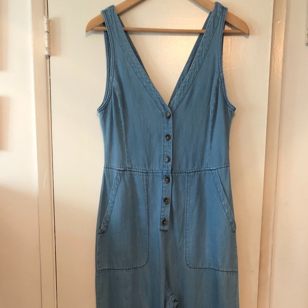 BCBGMaxAzria Denim Jumpsuit